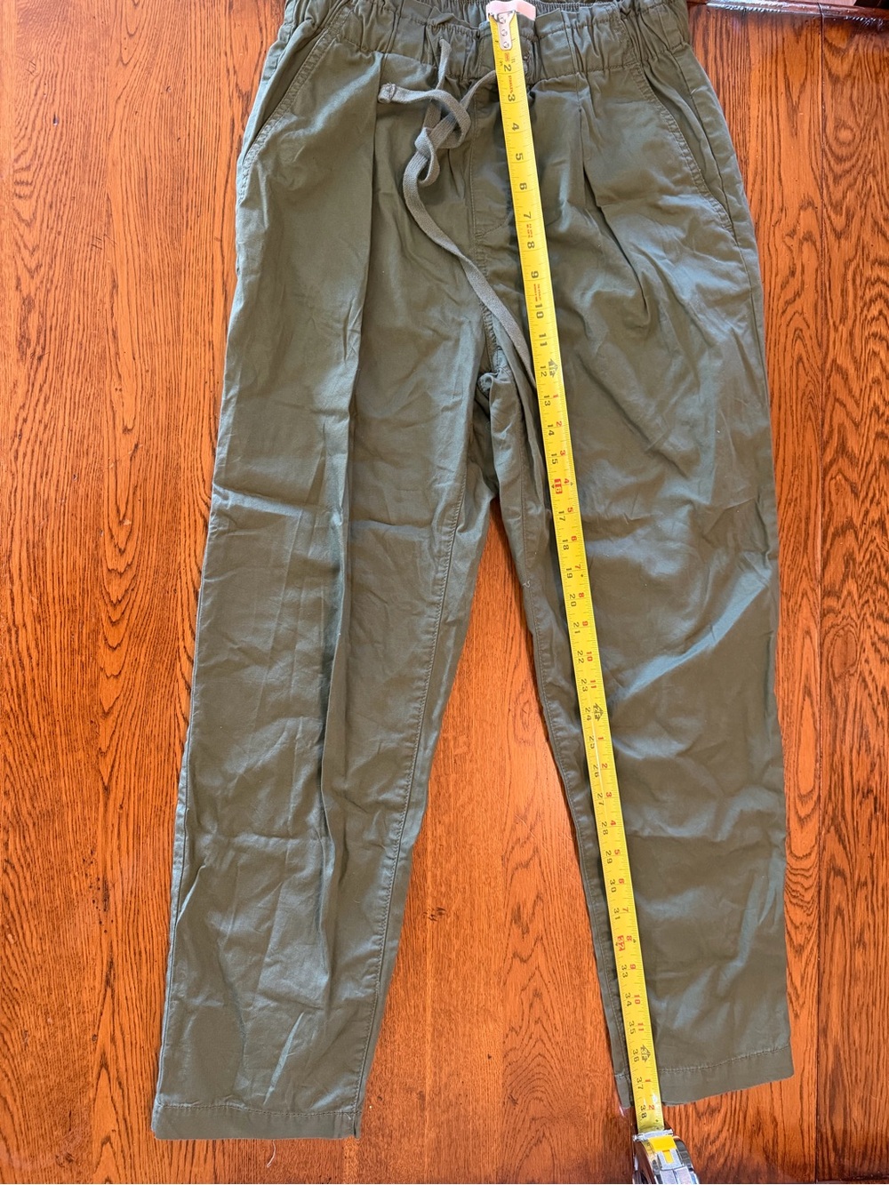 LOFT Olive Drawstring Pants - Picture 6 of 9